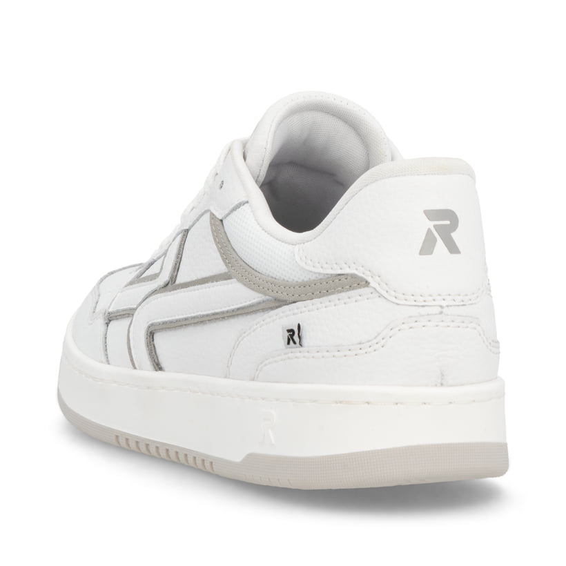Rieker Artikelnummer U1900-80 Rieker Herren Sneaker Low frostweiß-grau Letzter Tag