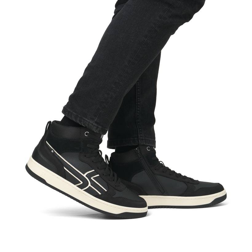 Rieker Artikelnummer U1970-00 Rieker Herren Sneaker High carbonschwarz Bis zu 50% Rabatt