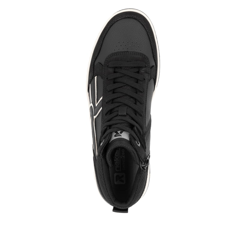 Rieker Artikelnummer U1970-00 Rieker Herren Sneaker High carbonschwarz Bis zu 50% Rabatt