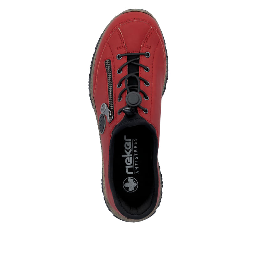 Rieker Artikelnummer N3267-33 Rieker Damen Slipper erdbeerrot Nur noch ein Tag übrig