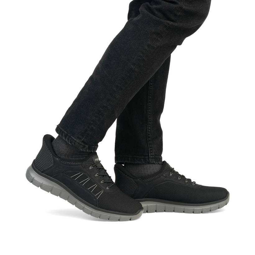 Rieker Artikelnummer B6656-00 Rieker Herren Slipper asphaltschwarz Clearance-Verkauf