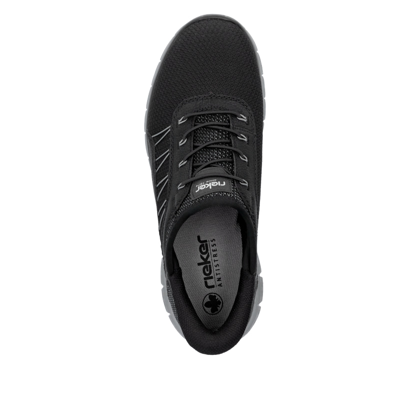 Rieker Artikelnummer B6656-00 Rieker Herren Slipper asphaltschwarz Clearance-Verkauf