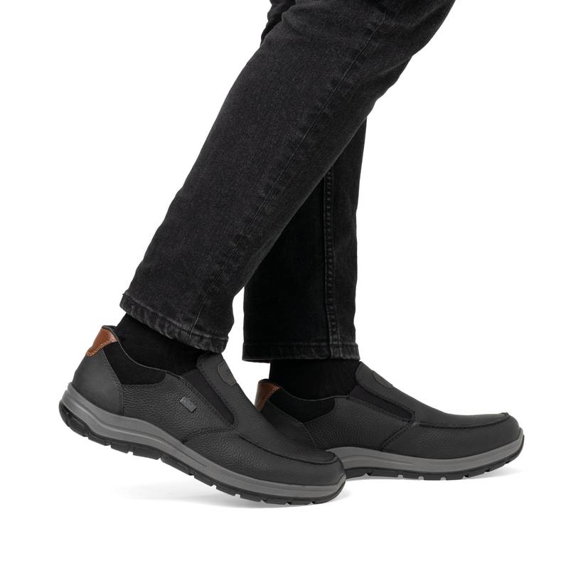 Rieker Artikelnummer 03651-00 Rieker Herren Slipper urbanschwarz Fabrikladen