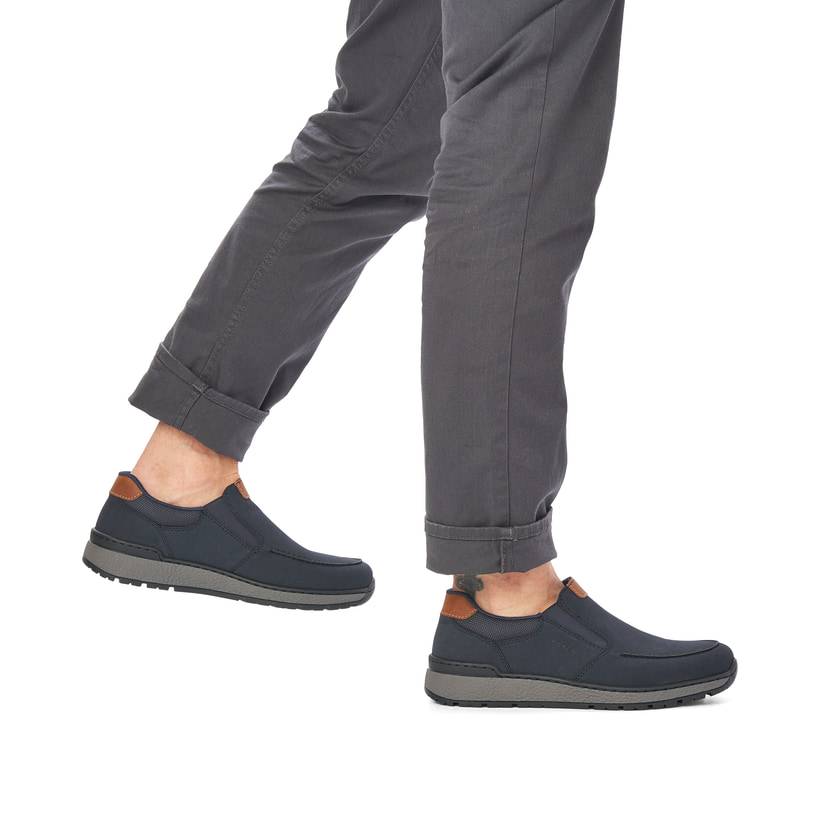 Rieker Artikelnummer B9062-15 Rieker Herren Slipper marineblau Im Verkauf