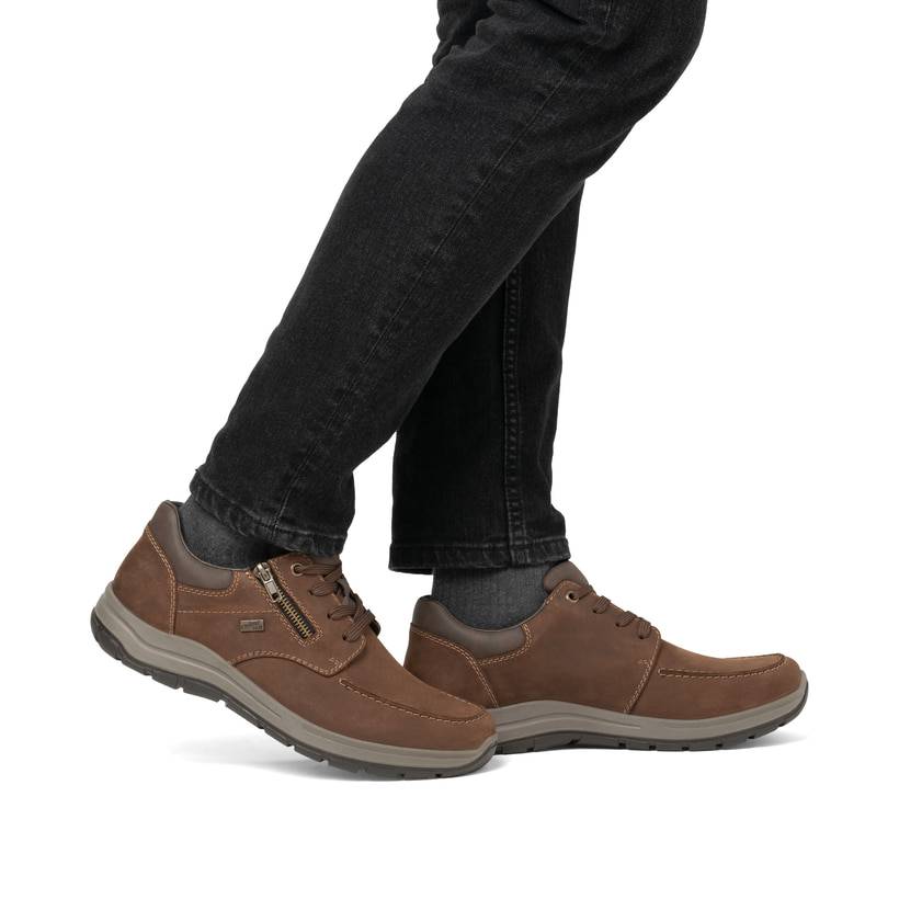 Rieker Artikelnummer 03601-22 Rieker Herren Schnürschuhe nougatbraun 50% Rabatt für begrenzte Zeit