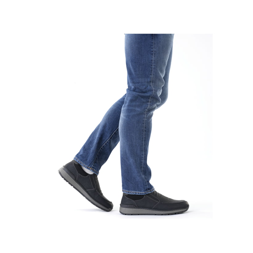 Rieker Artikelnummer B9062-00 Rieker Herren Slipper asphaltschwarz Outlet