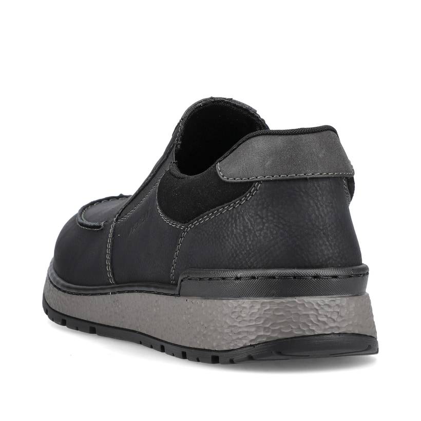 Rieker Artikelnummer B9062-00 Rieker Herren Slipper asphaltschwarz Outlet