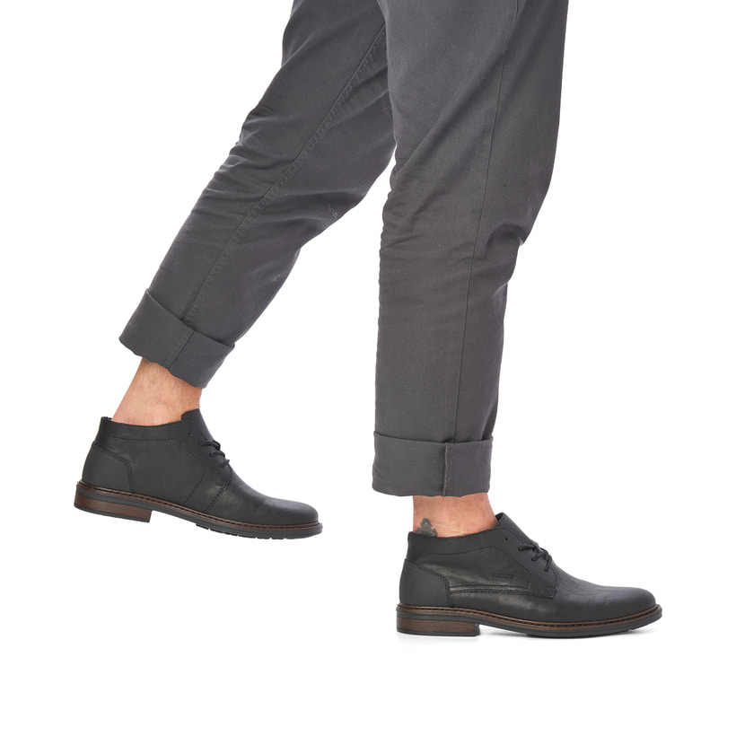 Rieker Artikelnummer 17604-00 Rieker Herren Schnürschuhe tiefschwarz Auslauf