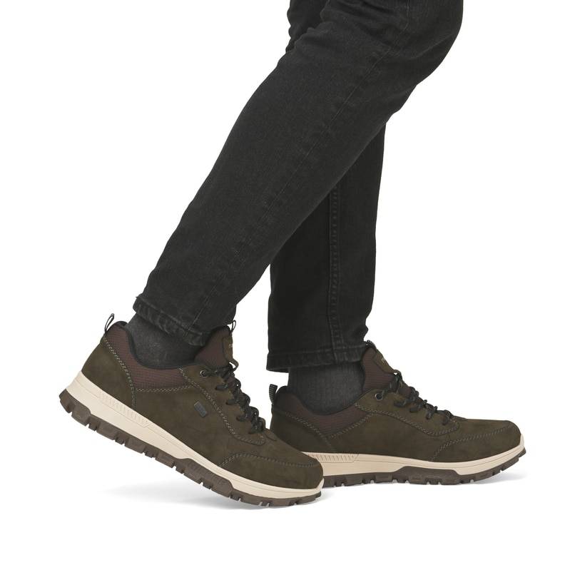Rieker Artikelnummer 35503-54 Rieker Herren Schnürschuhe khakigrün Angebote