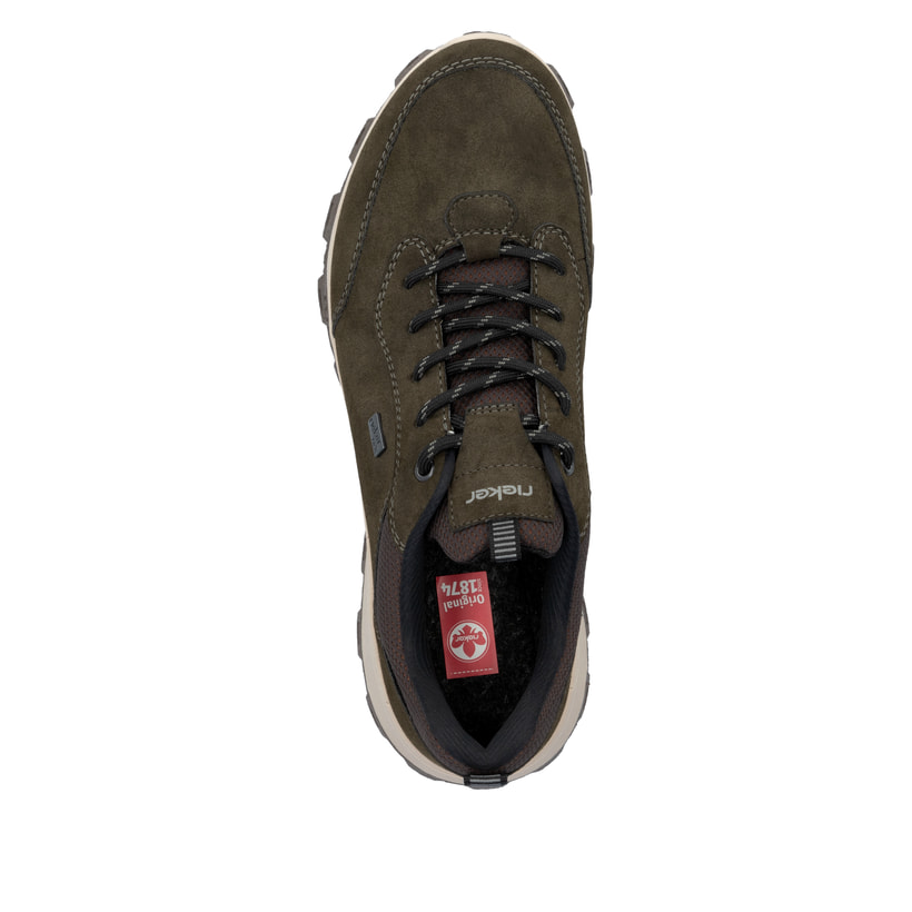 Rieker Artikelnummer 35503-54 Rieker Herren Schnürschuhe khakigrün Angebote