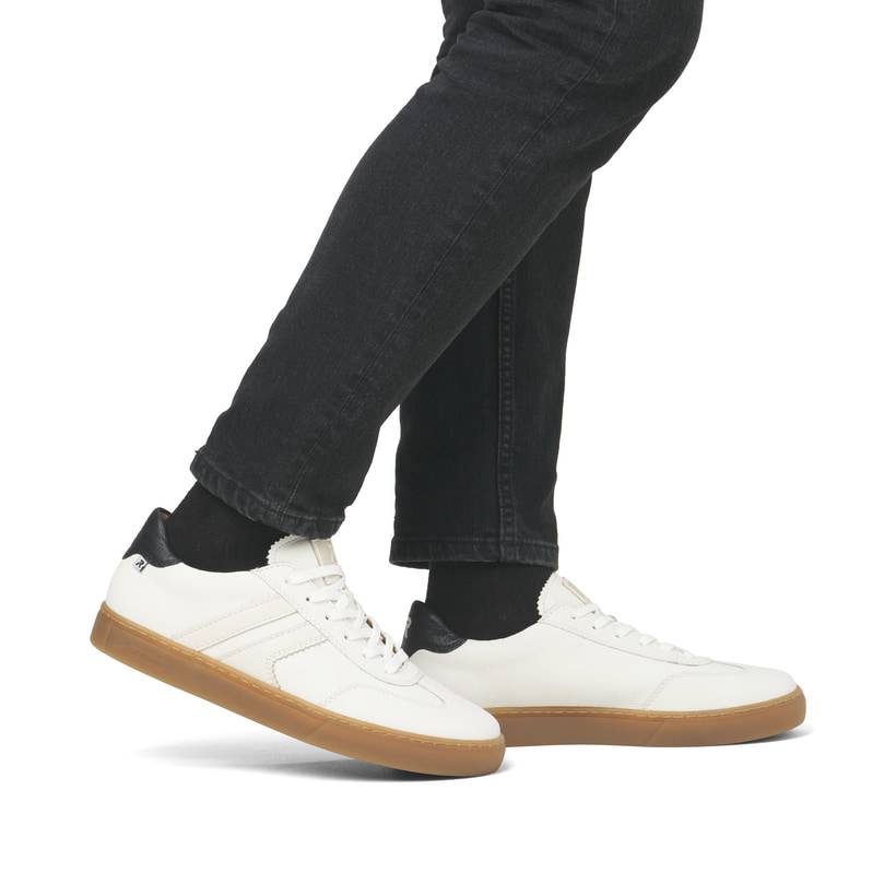 Rieker Artikelnummer U0707-80 Rieker Herren Sneaker Low reinweiß im Angebot