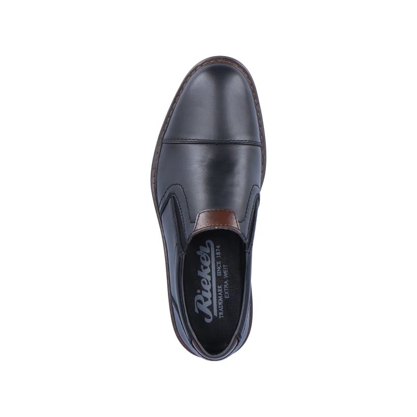 Rieker Artikelnummer 17659-00 Rieker Herren Slipper mattschwarz Günstiger Verkauf