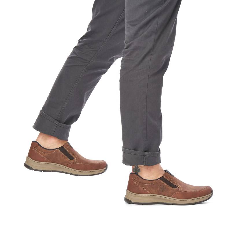 Rieker Artikelnummer 14362-24 Rieker Herren Slipper holzbraun Fabrik Onlineshop