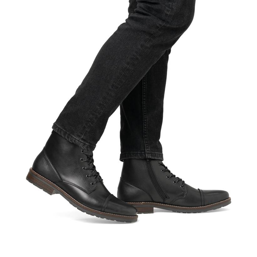 Rieker Artikelnummer 33205-00 Rieker Herren Schnürstiefel graphitschwarz Fabrikpreis