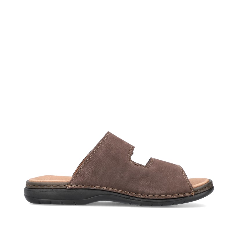 Rieker Artikelnummer 25590-25 Rieker Herren Pantoletten schwarzbraun Sonderangebot