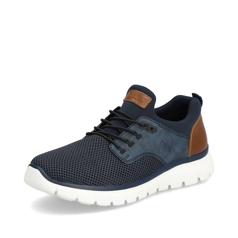 Rieker Artikelnummer B6652-14 Rieker Herren Slipper marineblau Rabatt