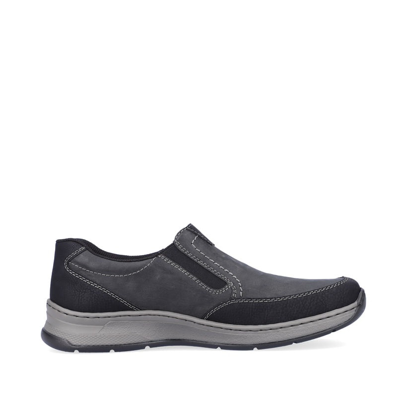 Rieker Artikelnummer 14362-00 Rieker Herren Slipper asphaltschwarz Großer Ausverkauf