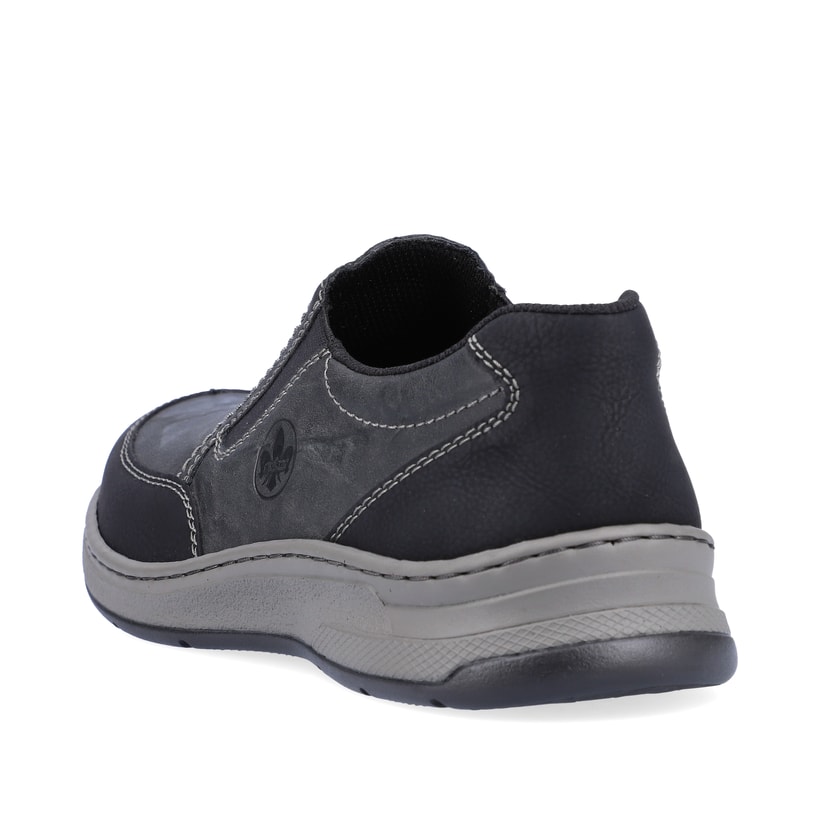 Rieker Artikelnummer 14362-00 Rieker Herren Slipper asphaltschwarz Großer Ausverkauf