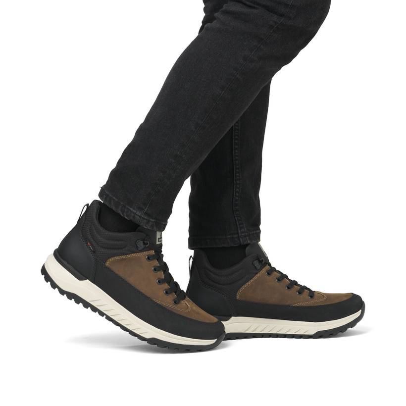 Rieker Artikelnummer U0173-22 Rieker Herren Schnürstiefel nougatbraun-schwarz Begrenztes Angebot