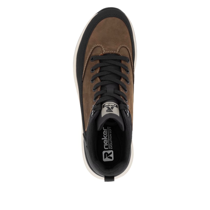Rieker Artikelnummer U0173-22 Rieker Herren Schnürstiefel nougatbraun-schwarz Begrenztes Angebot