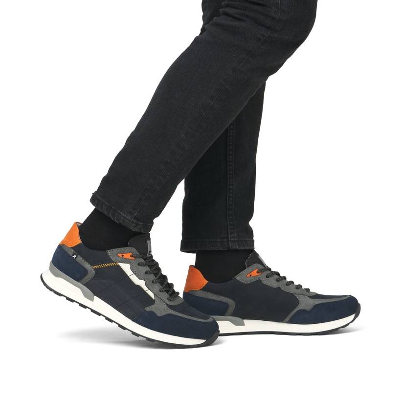 Rieker Artikelnummer U0308-14 Rieker Herren Sneaker Low dunkelblau-grau Preisnachlass