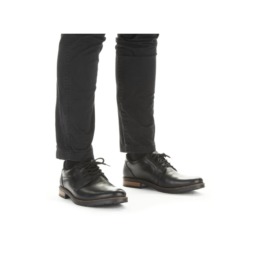 Rieker Artikelnummer 14603-00 Rieker Herren Schnürschuhe glanzschwarz Osterangebot