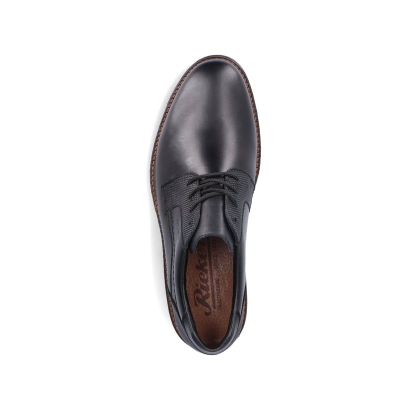 Rieker Artikelnummer 14603-00 Rieker Herren Schnürschuhe glanzschwarz Osterangebot