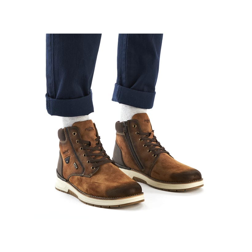 Rieker Artikelnummer 32332-24 Rieker Herren Schnürstiefel karamellbraun Jubiläumsangebot