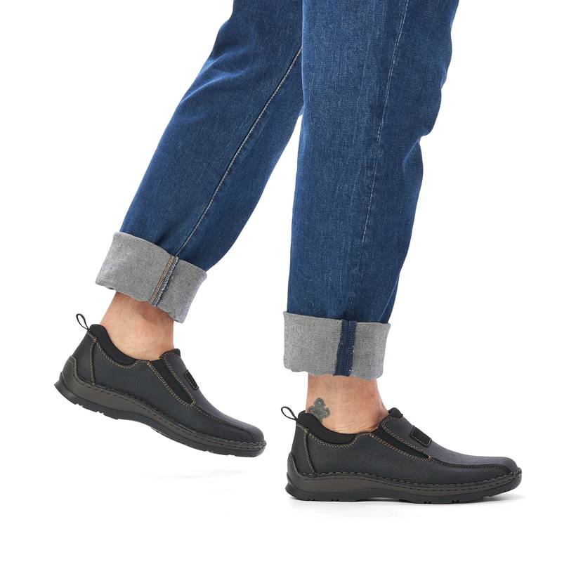 Rieker Artikelnummer 05363-00 Rieker Herren Slipper tiefschwarz Neueste Mode