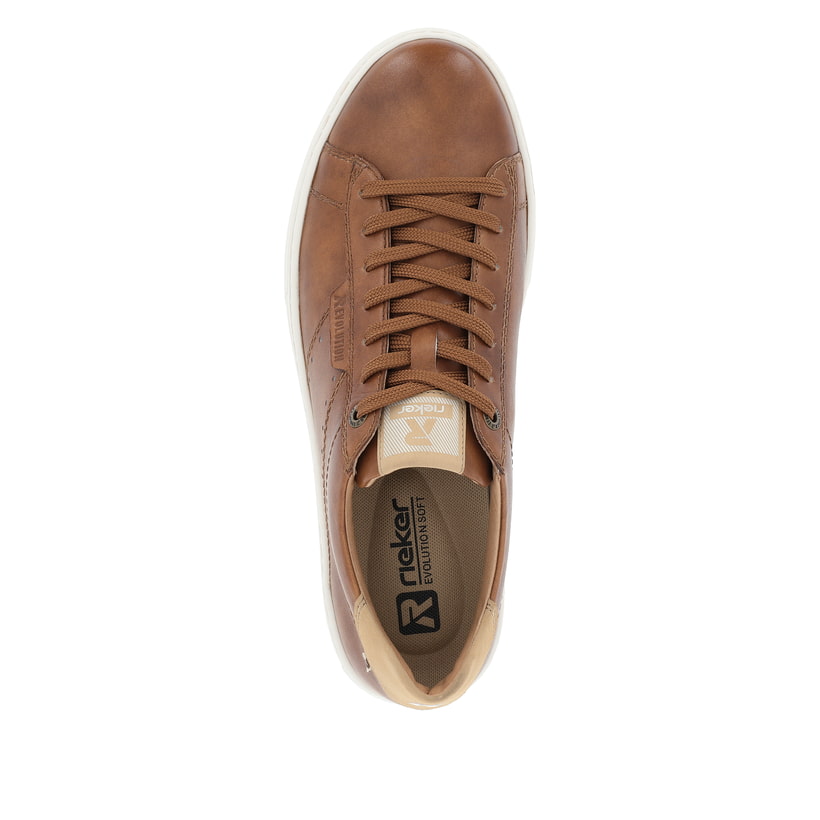 Rieker Artikelnummer U0704-24 Rieker Herren Sneaker Low nougatbraun Online Outlet