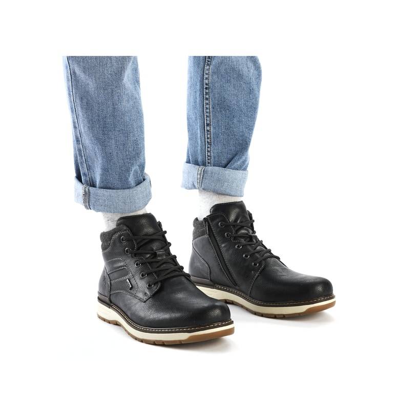 Rieker Artikelnummer 39450-00 Rieker Herren Schnürstiefel urbanschwarz Zeitlich begrenztes Angebot