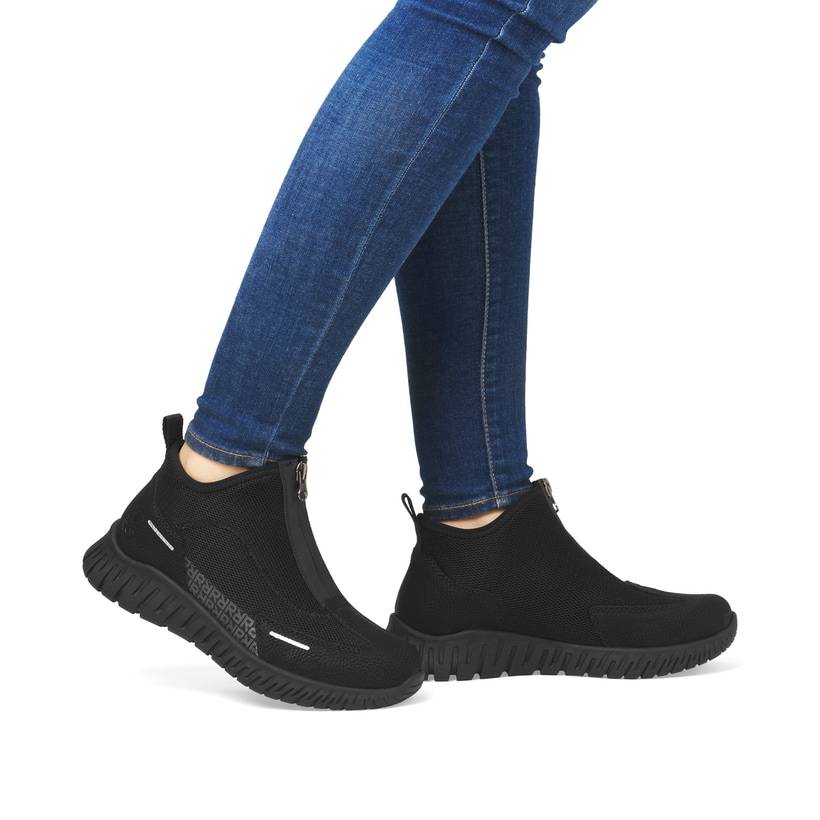 Rieker Artikelnummer M5351-00 Rieker Damen Slipper tiefschwarz Räumungsverkauf