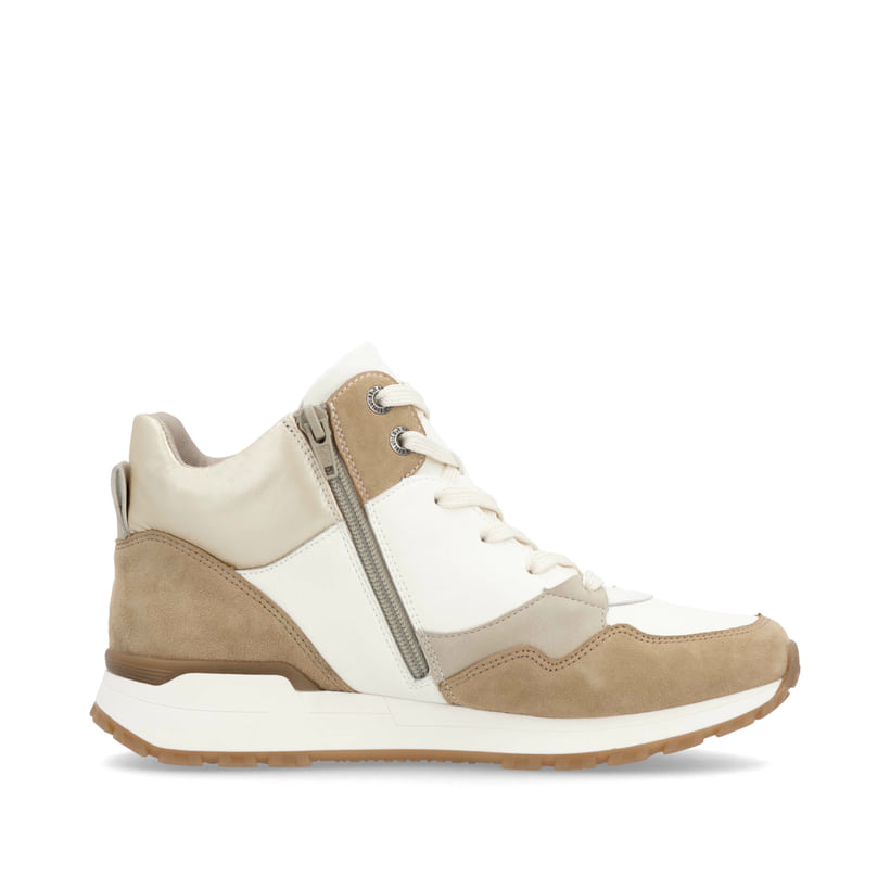 Rieker Artikelnummer W0672-80 Rieker Damen Sneaker High weiß-beige Riesige Ersparnisse