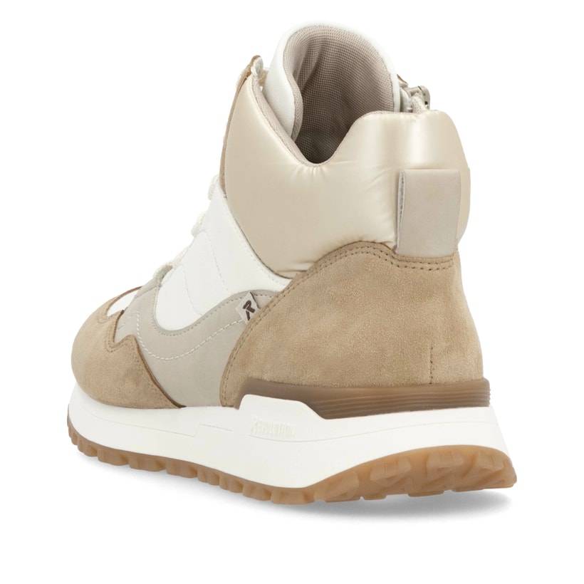 Rieker Artikelnummer W0672-80 Rieker Damen Sneaker High weiß-beige Riesige Ersparnisse