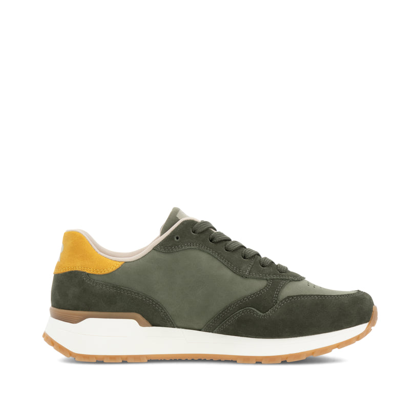 Rieker Artikelnummer W0607-54 Rieker Damen Sneaker Low khaki-cremeweiß VIP-Rabatte