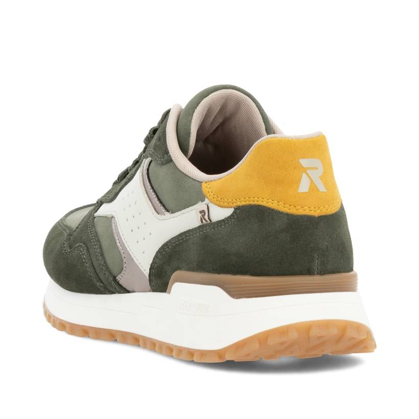 Rieker Artikelnummer W0607-54 Rieker Damen Sneaker Low khaki-cremeweiß VIP-Rabatte