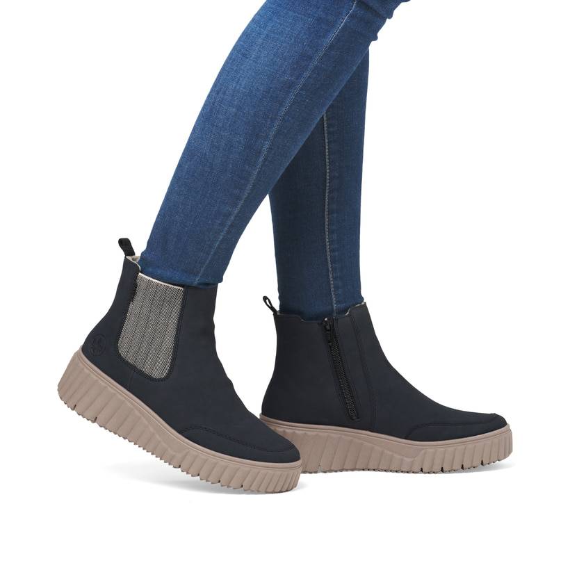 Rieker Artikelnummer N2553-14 Rieker Damen Chelsea Boots nachtschwarz Tiefpreis
