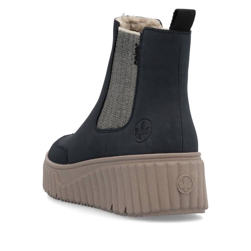 Rieker Artikelnummer N2553-14 Rieker Damen Chelsea Boots nachtschwarz Tiefpreis