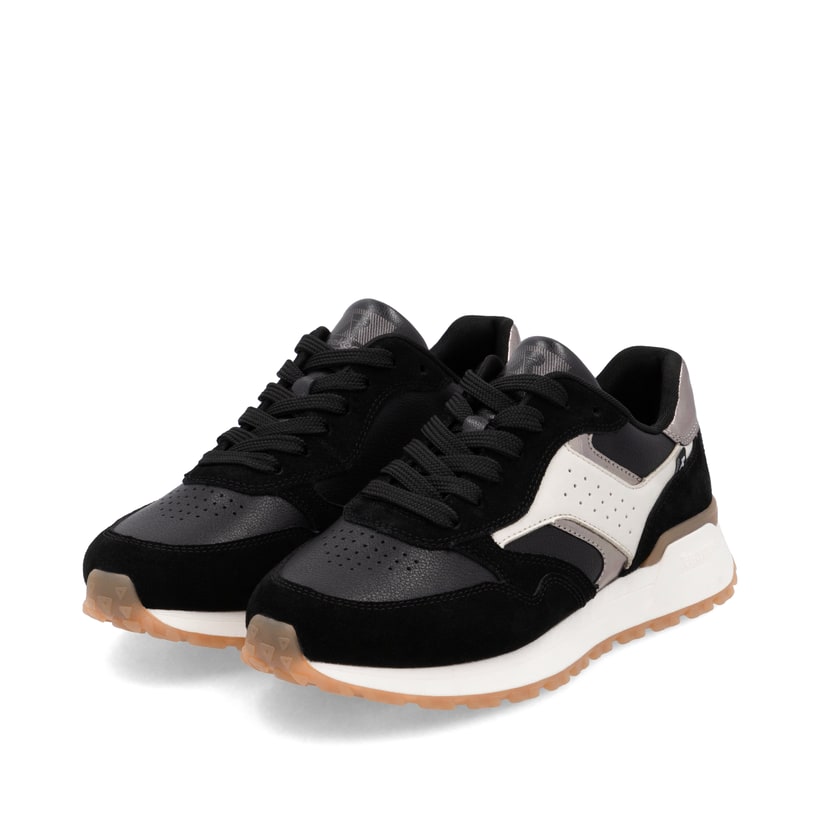 Rieker Artikelnummer W0607-00 Rieker Damen Sneaker Low urbanschwarz-cremeweiß Super Sparpreis