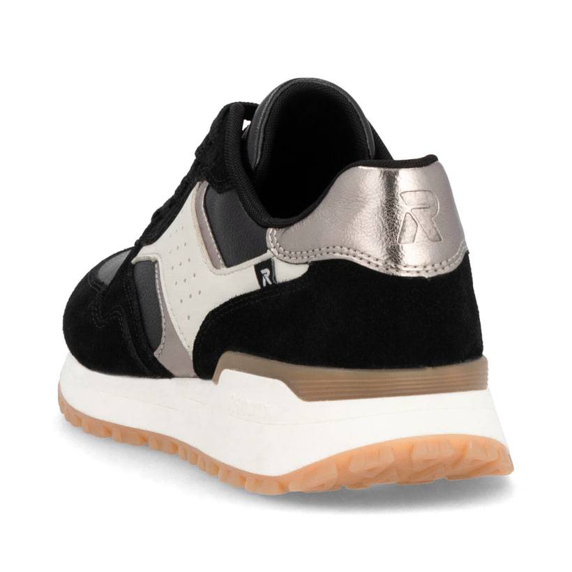 Rieker Artikelnummer W0607-00 Rieker Damen Sneaker Low urbanschwarz-cremeweiß Super Sparpreis