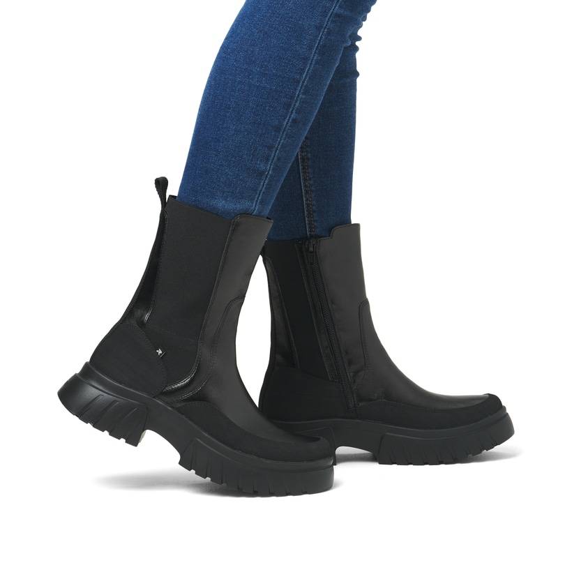 Rieker Artikelnummer W1872-01 Rieker Damen Chelsea Boots mattschwarz Wochenangebot