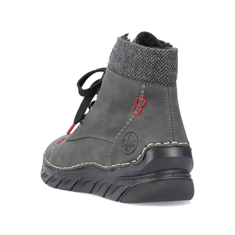 Rieker Artikelnummer 55031-45 Rieker Damen Schnürstiefel anthrazit Neueste Stile