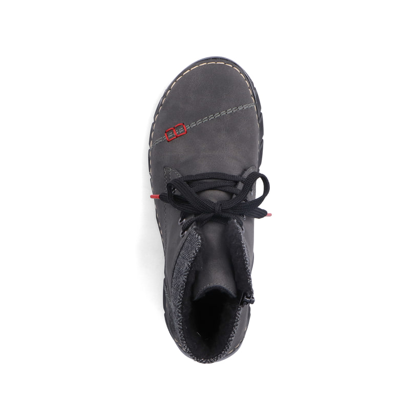 Rieker Artikelnummer 55031-45 Rieker Damen Schnürstiefel anthrazit Neueste Stile