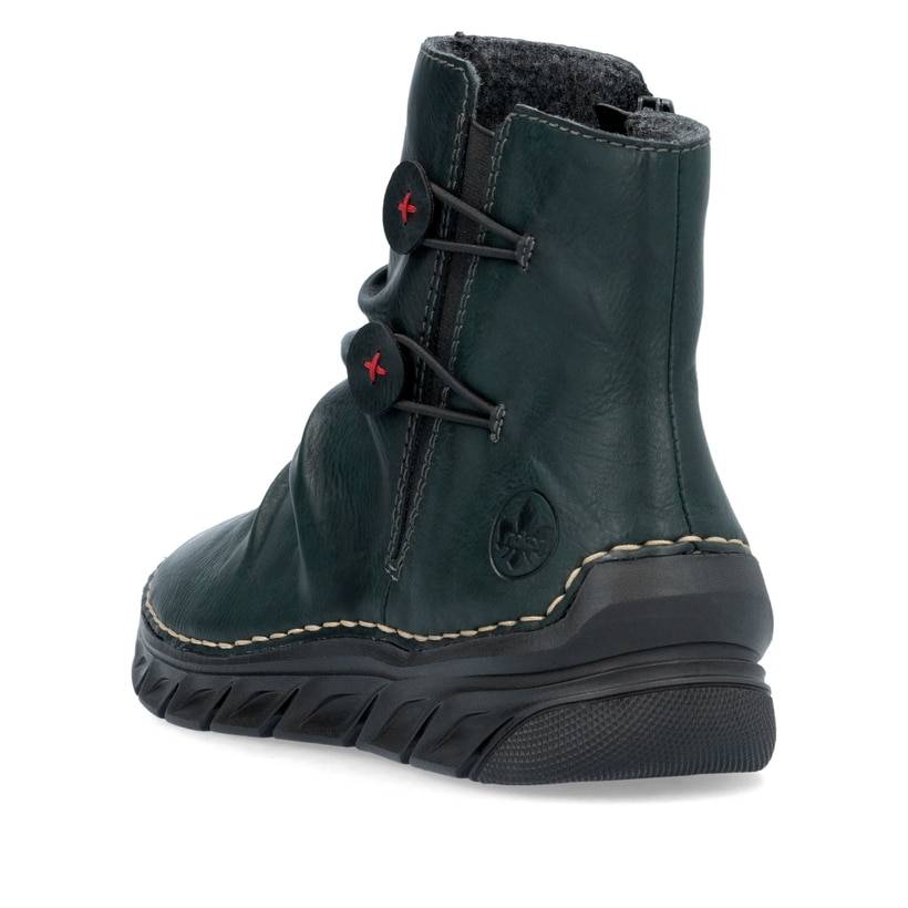 Rieker Artikelnummer 55052-54 Rieker Damen Schnürstiefel waldgrün Letzter Tag