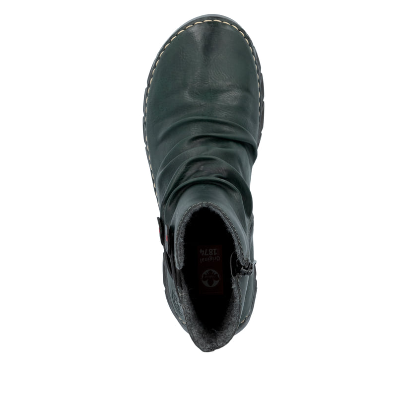 Rieker Artikelnummer 55052-54 Rieker Damen Schnürstiefel waldgrün Letzter Tag