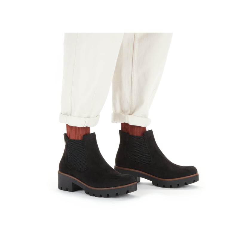 Rieker Artikelnummer 79265-00 Rieker Damen Chelsea Boots graphitschwarz Sonderangebot der Fabrik