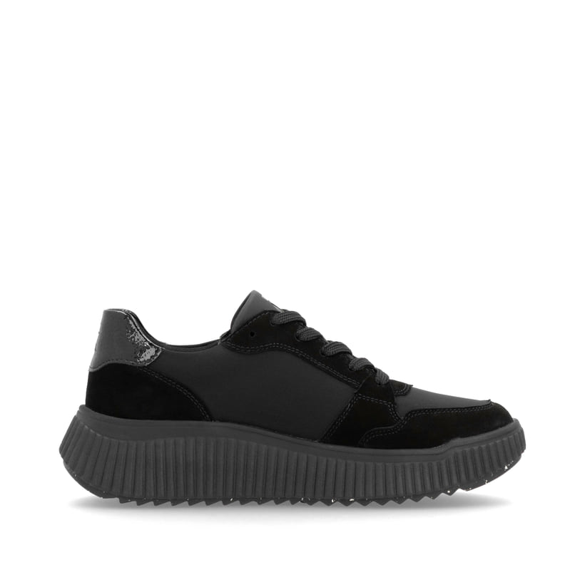 Rieker Artikelnummer W1700-00 Rieker Damen Sneaker Low carbonschwarz Vierteljährliche Förderung
