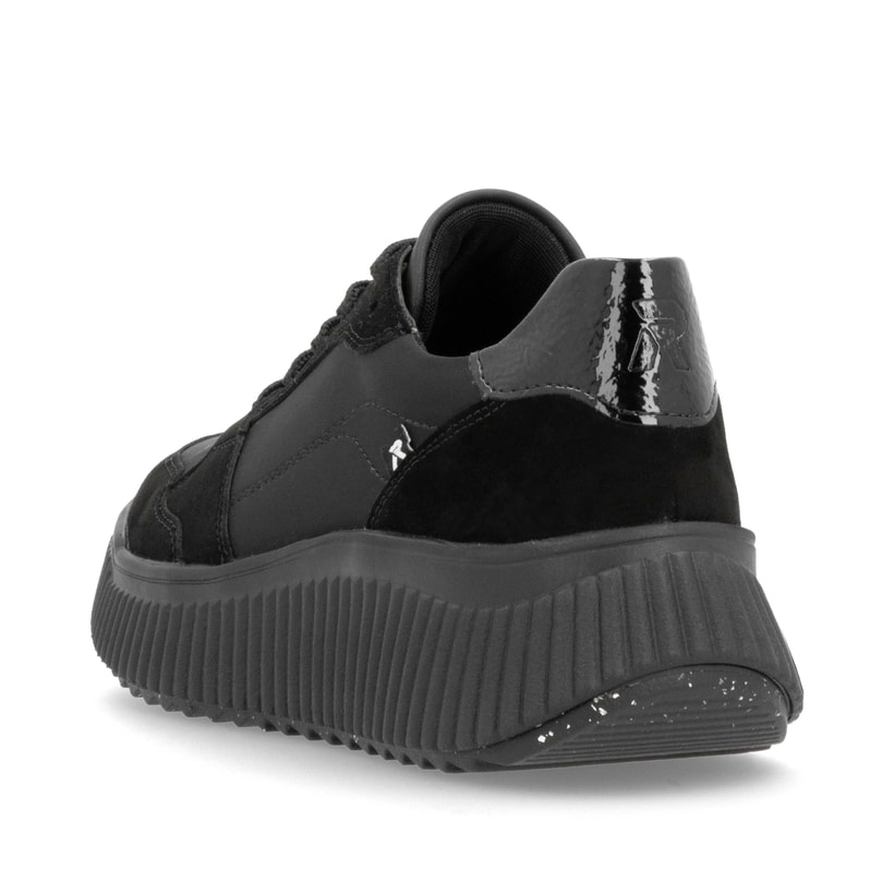 Rieker Artikelnummer W1700-00 Rieker Damen Sneaker Low carbonschwarz Vierteljährliche Förderung