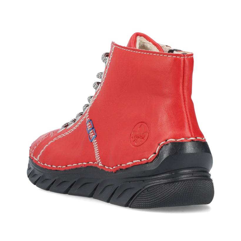 Rieker Artikelnummer 55020-33 Rieker Damen Schnürschuhe feuerrot Bis zu 55% Rabatt