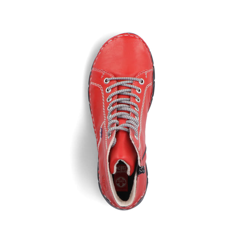 Rieker Artikelnummer 55020-33 Rieker Damen Schnürschuhe feuerrot Bis zu 55% Rabatt
